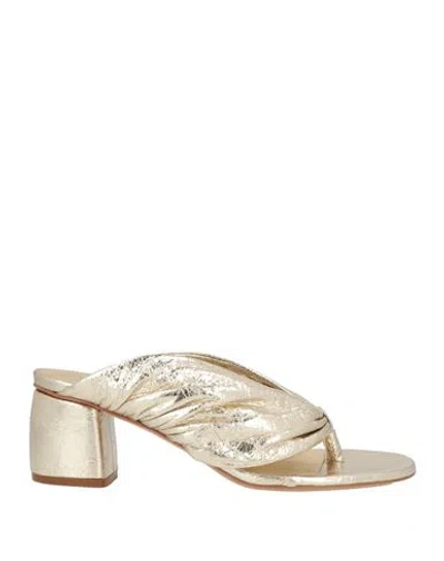 Forte Forte Forte_forte Woman Thong Sandal Gold Size 10 Leather