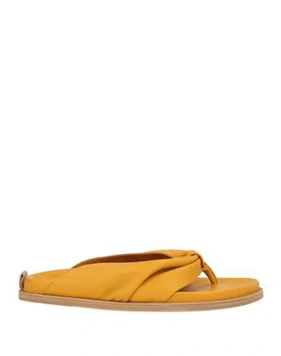Forte Forte Forte_forte Woman Thong Sandal Marigold Size 7 Leather In Multi