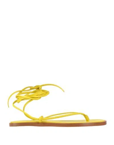 Forte Forte Forte_forte Woman Thong Sandal Pastel Yellow Size 8 Leather