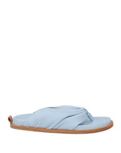 Forte Forte Forte_forte Woman Thong Sandal Sky Blue Size 7 Leather