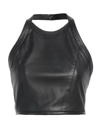 Forte Forte Forte_forte Woman Top Black Size 2 Leather
