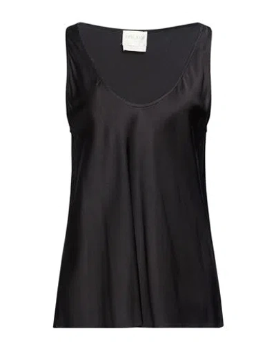 Forte Forte Forte_forte Woman Top Black Size 2 Silk, Elastane