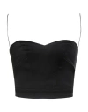Forte Forte Forte_forte Woman Top Black Size 3 Acetate, Polyamide, Elastane In Black