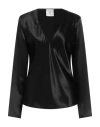 Forte Forte Forte_forte Woman Top Black Size 3 Acetate, Viscose In Multi