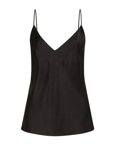 Forte Forte Forte_forte Woman Top Black Size 4 Silk, Elastane
