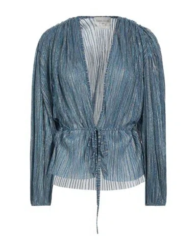 Forte Forte Forte_forte Woman Top Blue Size 2 Polyester, Polyamide, Metallic Polyester