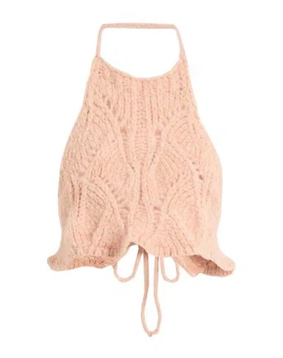 Forte Forte Forte_forte Woman Top Blush Size 1 Acrylic, Mohair Wool, Wool, Polyamide In Brown
