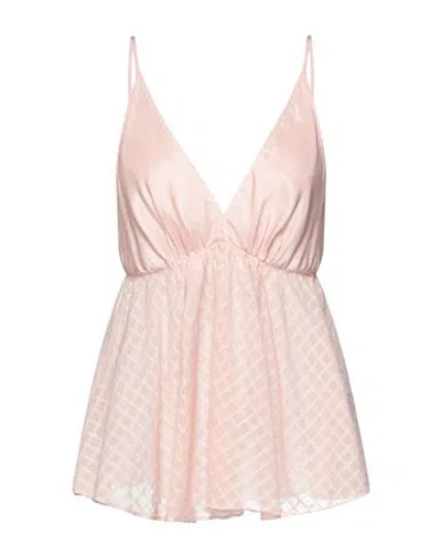 Forte Forte Forte_forte Woman Top Blush Size 2 Cotton, Silk In Pink