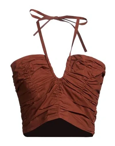 Forte Forte Forte_forte Woman Top Brown Size 3 Cotton