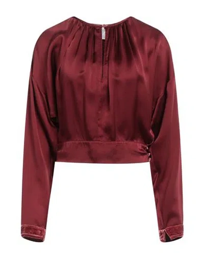 Forte Forte Forte_forte Woman Top Burgundy Size 2 Silk In Red