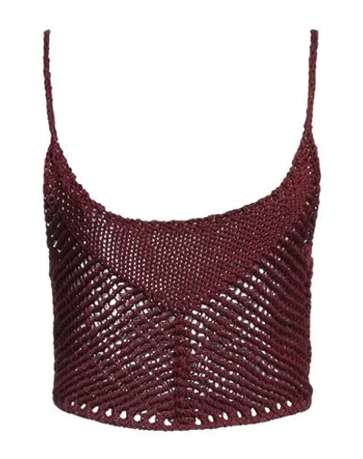 Forte Forte Forte_forte Woman Top Burgundy Size 3 Cotton In Red