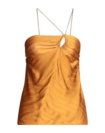 Forte Forte Forte_forte Woman Top Camel Size 2 Viscose, Silk In Brown