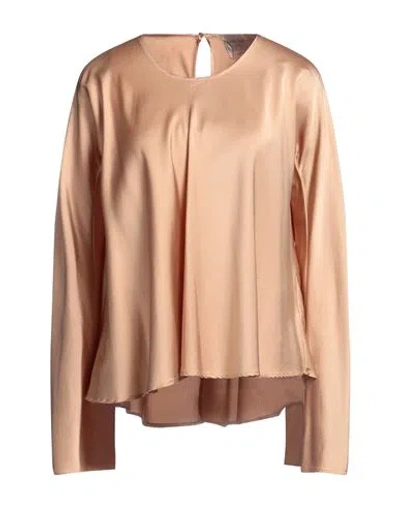 Forte Forte Forte_forte Woman Top Camel Size 3 Silk, Elastane In Brown