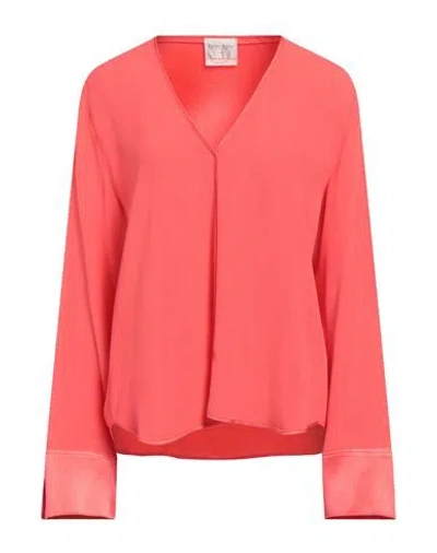 Forte Forte Forte_forte Woman Top Coral Size 3 Acetate, Viscose In Multi