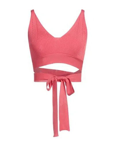Forte Forte Forte_forte Woman Top Coral Size 3 Viscose, Polyamide, Elastane In Pink