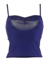 Forte Forte Forte_forte Woman Top Dark Purple Size 2 Viscose, Polyamide, Elastane In Blue