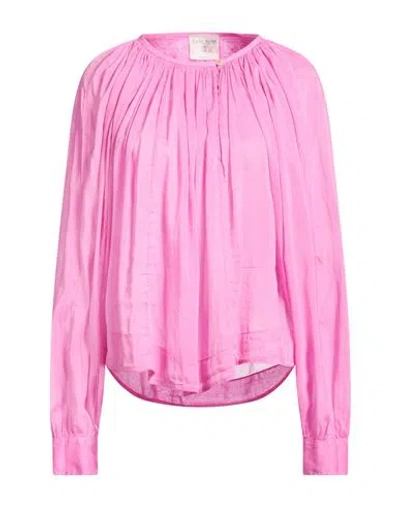 Forte Forte Forte_forte Woman Top Fuchsia Size 1 Cotton, Silk In Pink