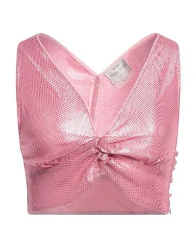Forte Forte Forte_forte Woman Top Fuchsia Size 1 Cotton, Viscose, Metallic Polyester In Pink