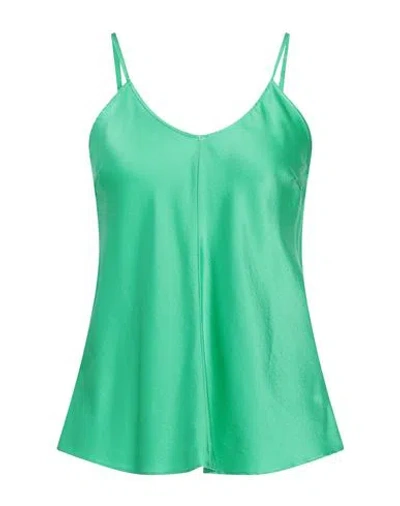 Forte Forte Forte_forte Woman Top Green Size 3 Silk, Elastane