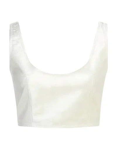Forte Forte Forte_forte Woman Top Ivory Size 2 Cotton, Viscose, Elastane In White