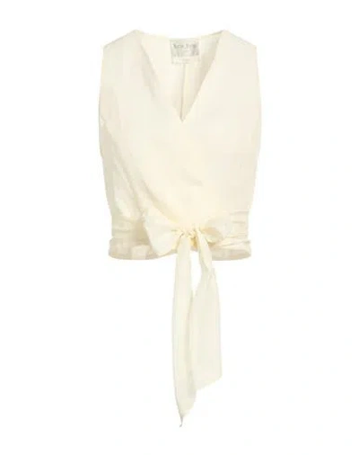 Forte Forte Forte_forte Woman Top Ivory Size 4 Linen, Silk In White