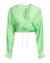 Forte Forte Forte_forte Woman Top Light Green Size 3 Silk In Green
