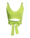 Forte Forte Forte_forte Woman Top Lime Green Size 2 Viscose, Polyamide, Elastane In Green