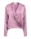 Forte Forte Forte_forte Woman Top Mauve Size 3 Silk In Purple