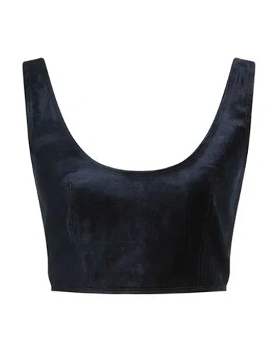 Forte Forte Forte_forte Woman Top Midnight Blue Size 3 Cotton, Viscose, Elastane