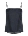 Forte Forte Forte_forte Woman Top Midnight Blue Size 3 Viscose, Silk In Black
