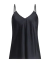 Forte Forte Forte_forte Woman Top Midnight Blue Size 4 Silk, Elastane In Black