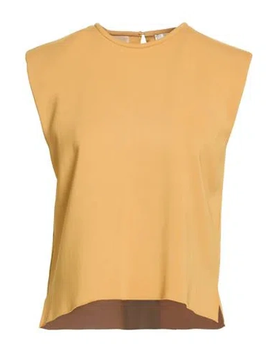 Forte Forte Forte_forte Woman Top Mustard Size 3 Viscose, Elastane In Yellow