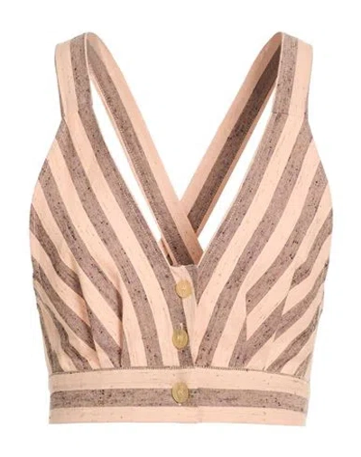 Forte Forte Forte_forte Woman Top Pink Size 1 Cotton, Viscose, Silk In Neutral