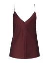 Forte Forte Forte_forte Woman Top Plum Size 2 Silk, Elastane In Burgundy