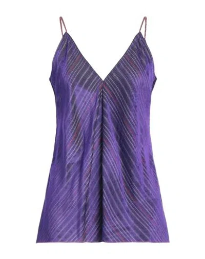 Forte Forte Forte_forte Woman Top Purple Size 1 Viscose, Polyester, Polyamide
