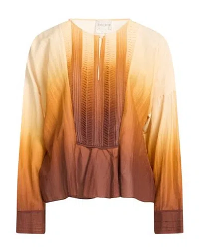 Forte Forte Forte_forte Woman Top Sand Size 3 Cotton, Silk In Multi
