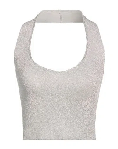 Forte Forte Forte_forte Woman Top Silver Size 1 Viscose, Metallic Polyester