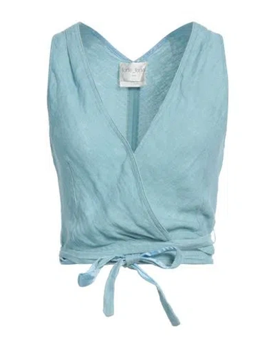Forte Forte Forte_forte Woman Top Sky Blue Size 1 Linen