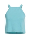 Forte Forte Forte_forte Woman Top Turquoise Size 1 Cotton In Blue