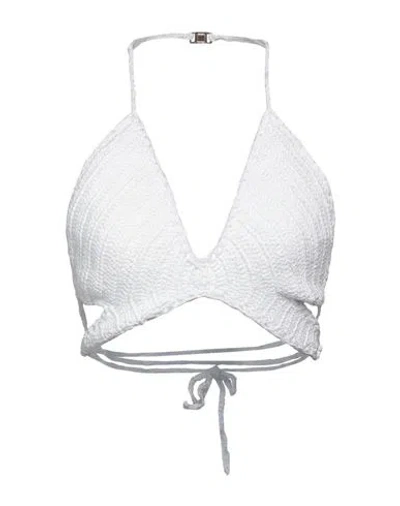 Forte Forte Forte_forte Woman Top White Size 2 Cotton, Polyamide, Elastane