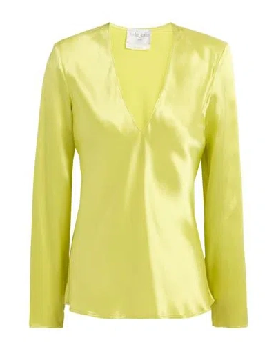 Forte Forte Forte_forte Woman Top Yellow Size 3 Acetate, Viscose In Multi
