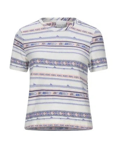 Forte Forte Forte_forte Woman T-shirt Blue Size 4 Cotton In Multi