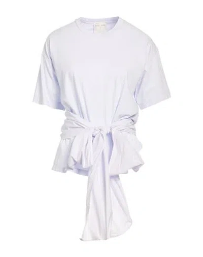 Forte Forte Forte_forte Woman T-shirt Lilac Size 4 Cotton In Purple