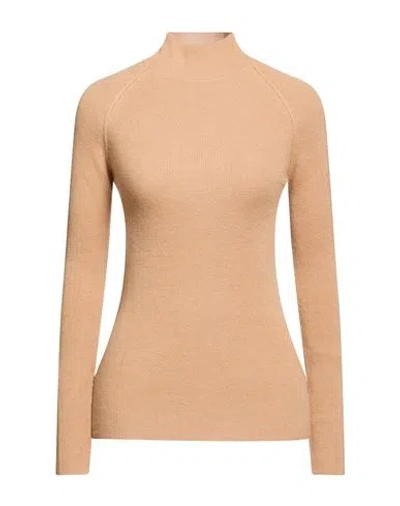 Forte Forte Forte_forte Woman Turtleneck Camel Size 3 Virgin Wool, Cashmere, Silk In Brown
