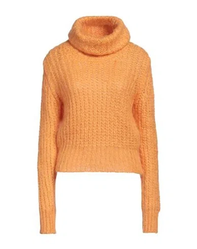 Forte Forte Forte_forte Woman Turtleneck Mandarin Size 1 Mohair Wool, Acrylic In Yellow