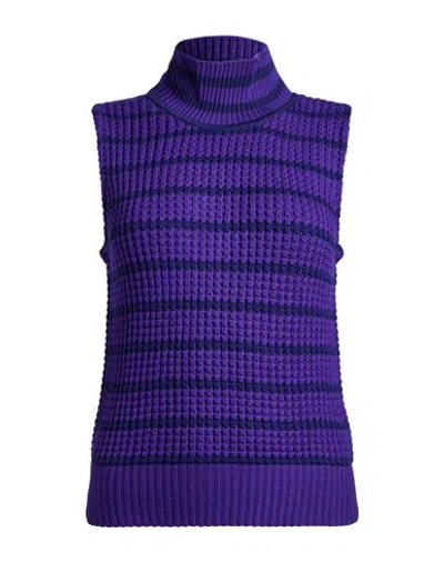 Forte Forte Forte_forte Woman Turtleneck Purple Size 2 Virgin Wool, Elastane