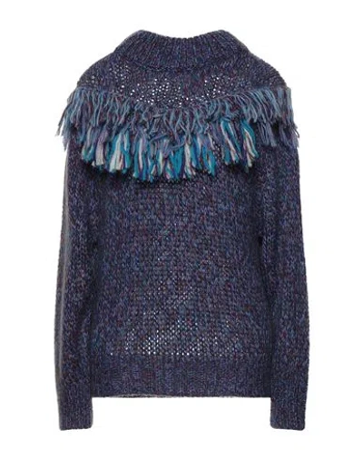 Forte Forte Forte_forte Woman Turtleneck Purple Size 3 Mohair Wool, Wool, Acrylic, Polyamide