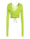 Forte Forte Forte_forte Woman Wrap Cardigans Lime Green Size 3 Viscose In Green