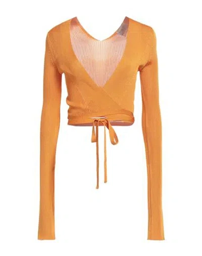 Forte Forte Forte_forte Woman Wrap Cardigans Mandarin Size 3 Viscose In Orange