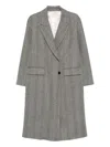 Forte Forte Herringbone Pattern Coat Flap Pockets In Gray
